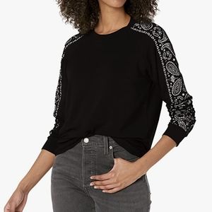 NWT Revolve Monrow bandana slouchy raglan sweater